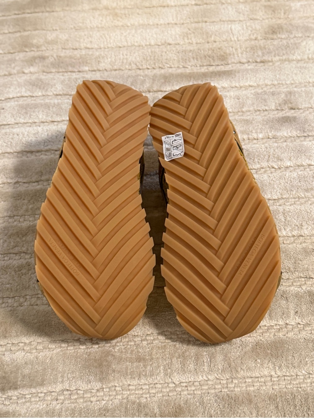 Bottega Veneta Metallic Gold Women's Orbit Sneakers - Picture 6 of 7
